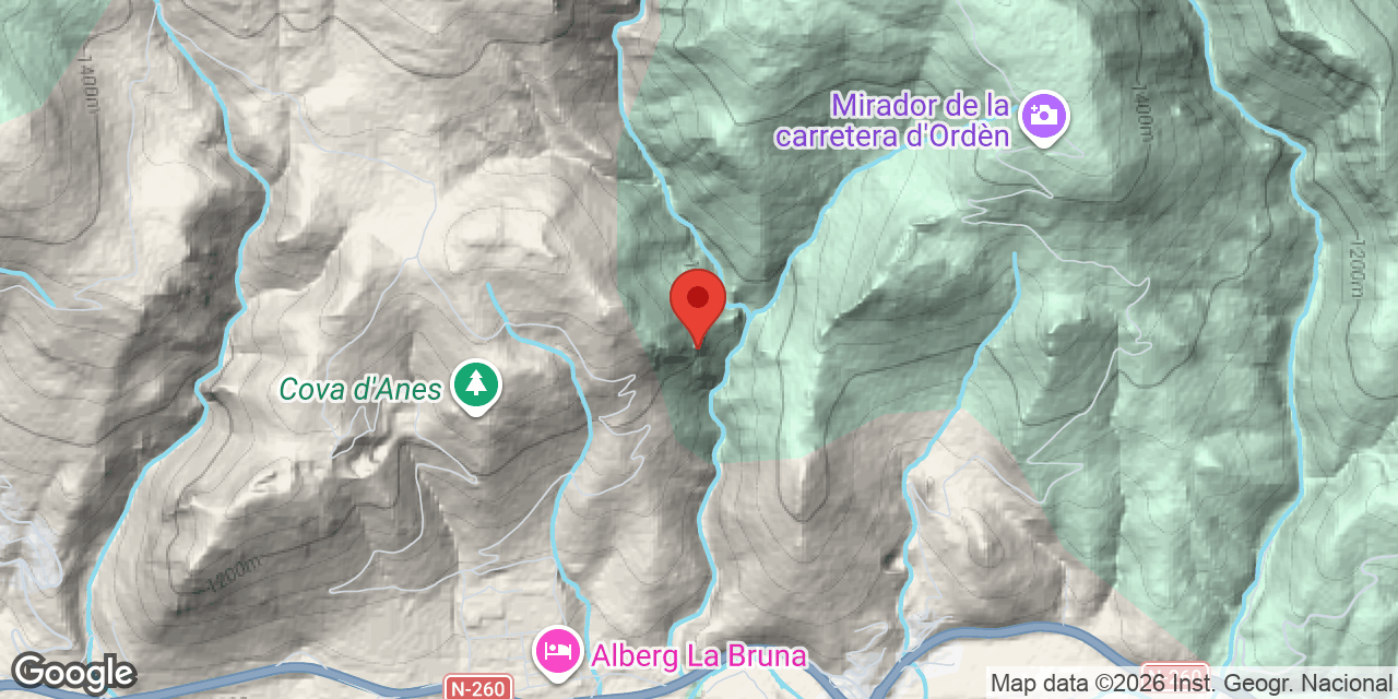Mapa de situació de ROQUES ROGES, COVA Nº2 DE