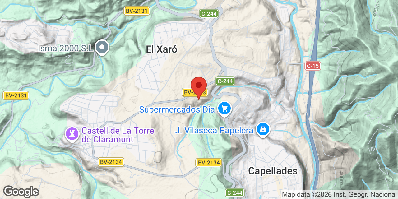 Mapa de situación de SITGES, COVA DE LES