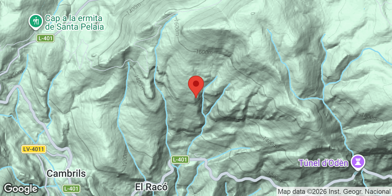 Mapa de situació de CANALS DE LA SOLANA, AVENC DE LES