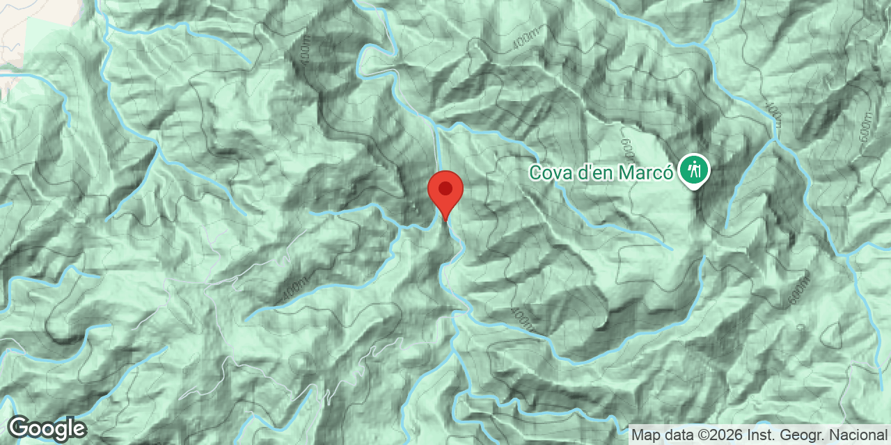 Carte de situation de DESGRÀCIES, COVA DE LES