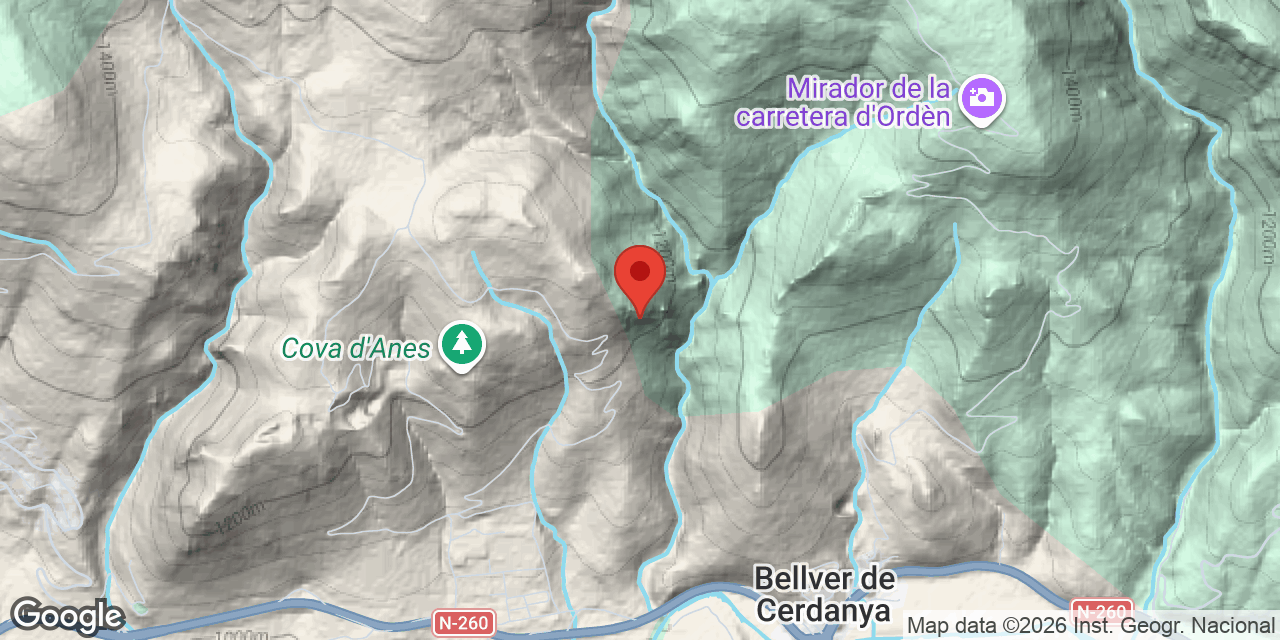 Mapa de situación de ALTA DE LES ROQUES ROGES, BALMA