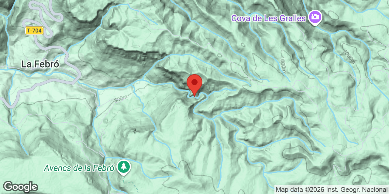 Mapa de situació de BARRANC DE LA FORADADA, AVENC DEL