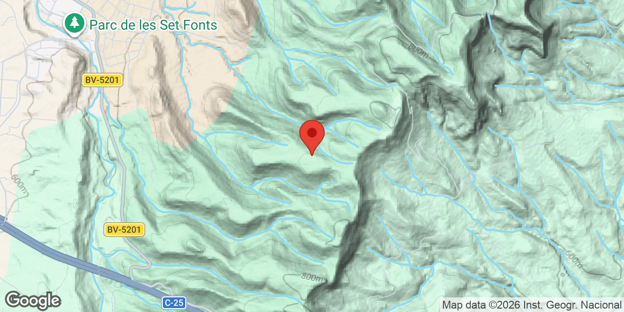 Location map of MOLERA D'AUSIÓ, BAUMES DE LA