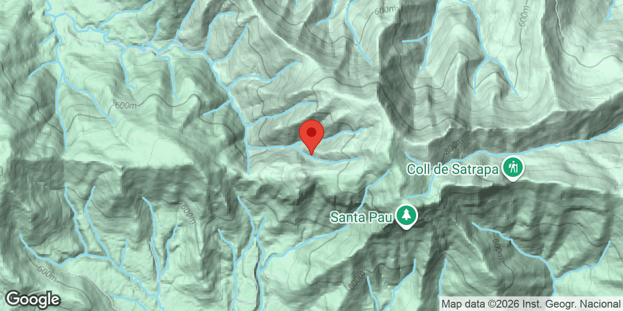 Mapa de situación de MONJOS, BAUMA DELS
