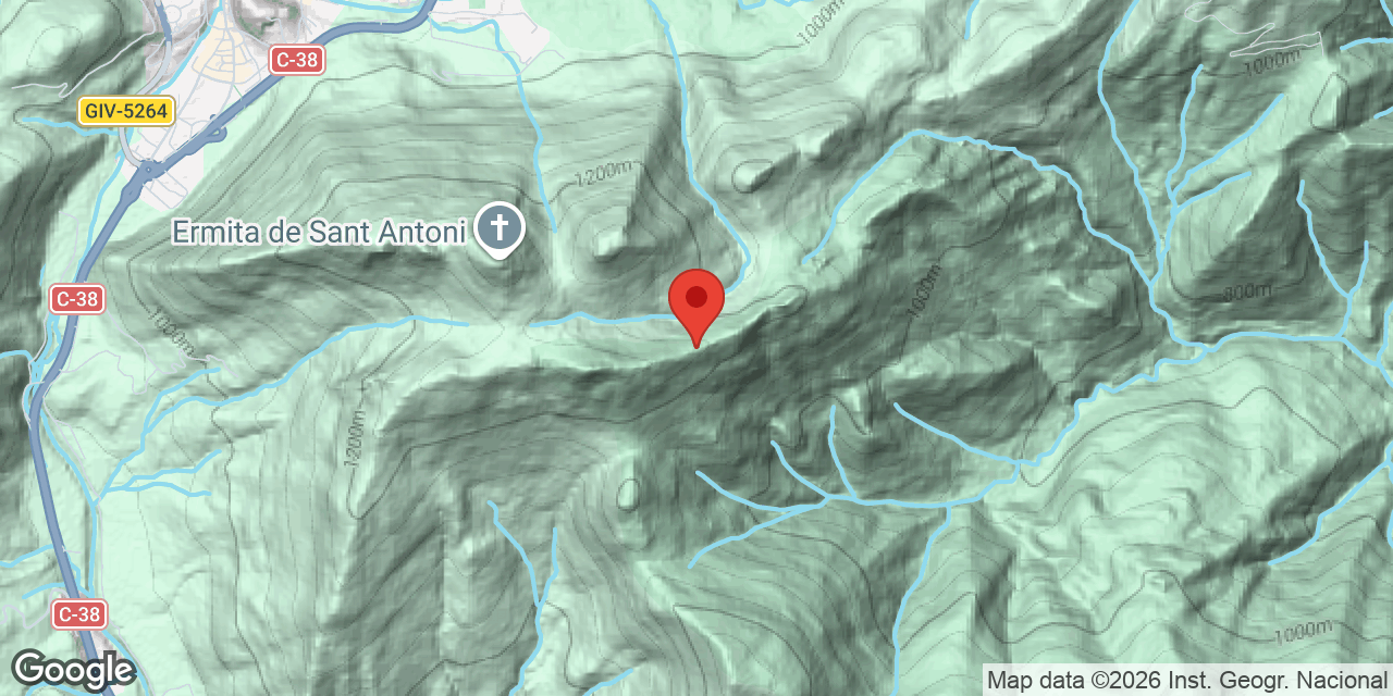 Mapa de situació de CASTELLETS, FORAT DE