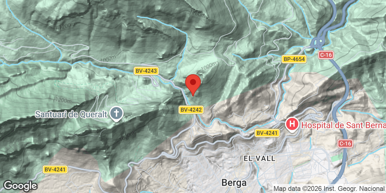 Location map of HOSTAL DEL GUIU, COVA PETITA DE L'