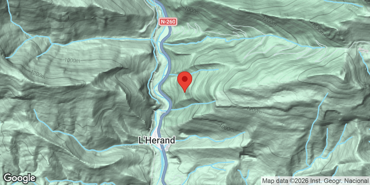 Location map of CABRETA, BAUMA DE LA