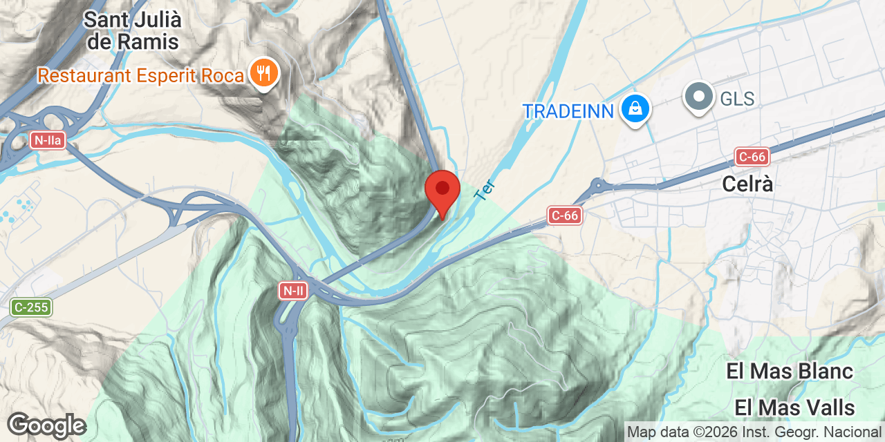 Mapa de situación de GOGES, CAU DE LES