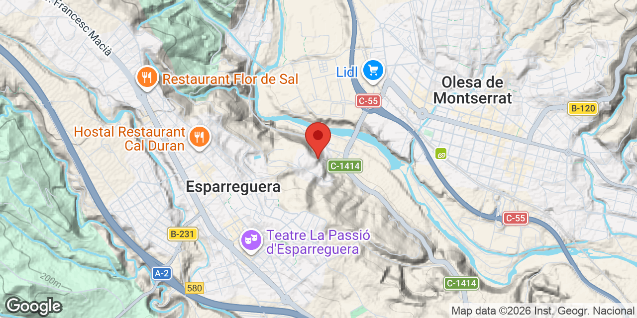 Mapa de situació de HOSPITAL VELL, BALMA DE L'
