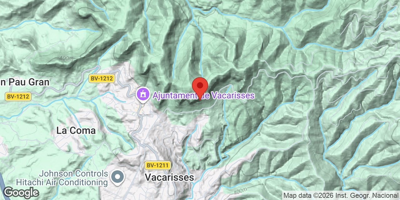 Location map of JANDET, COVA DEL