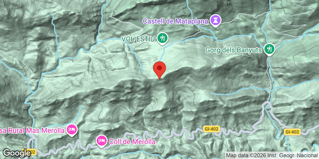 Location map of COT, BAUMES DE LA