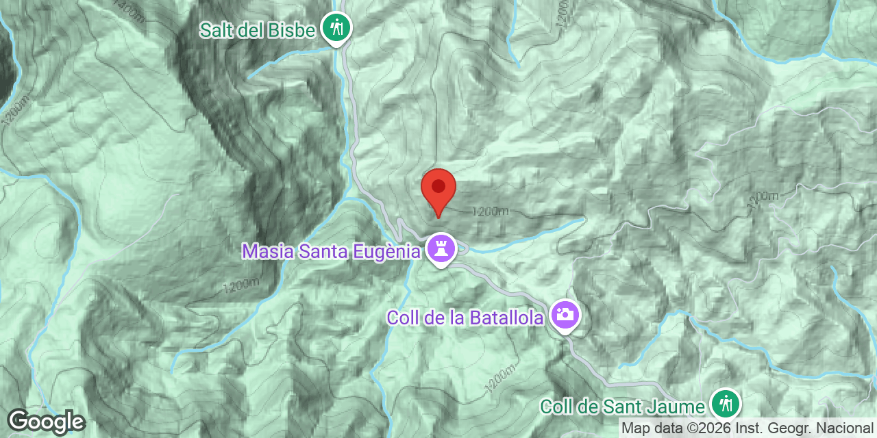 Mapa de situación de SANTA EUGÈNIA, ESQUERDES DE