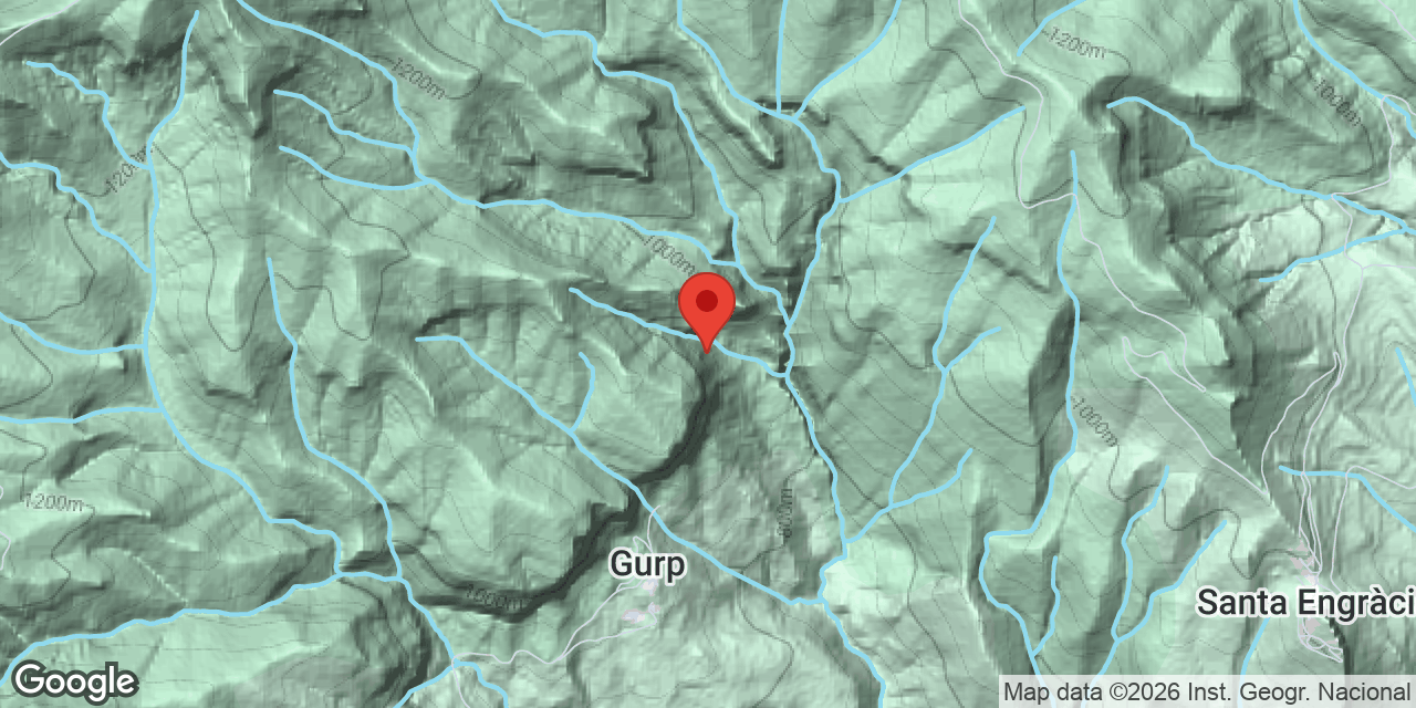 Mapa de situació de TOSCÀ, FORAT DEL