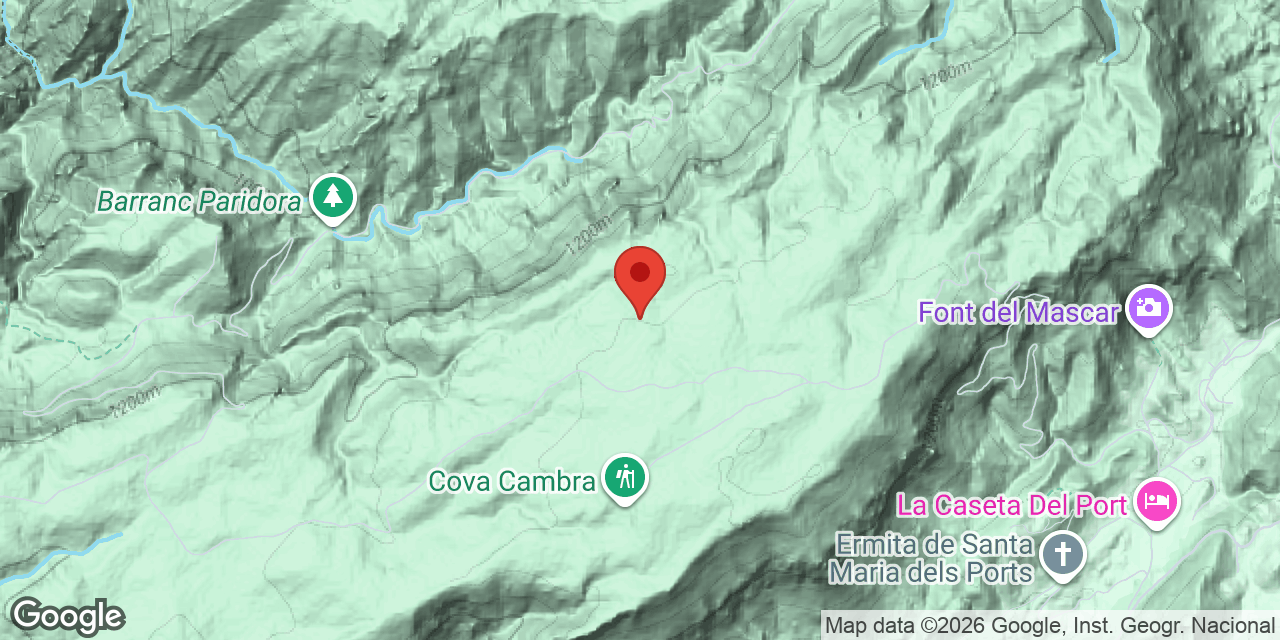 Mapa de situació de CENT U (101), AVENC PETIT