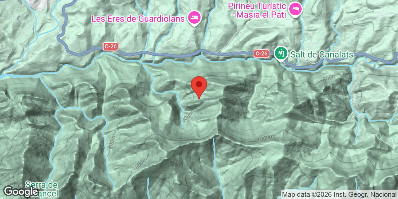 Mapa de situación de CANAL DEL SANT, COVA DE LA