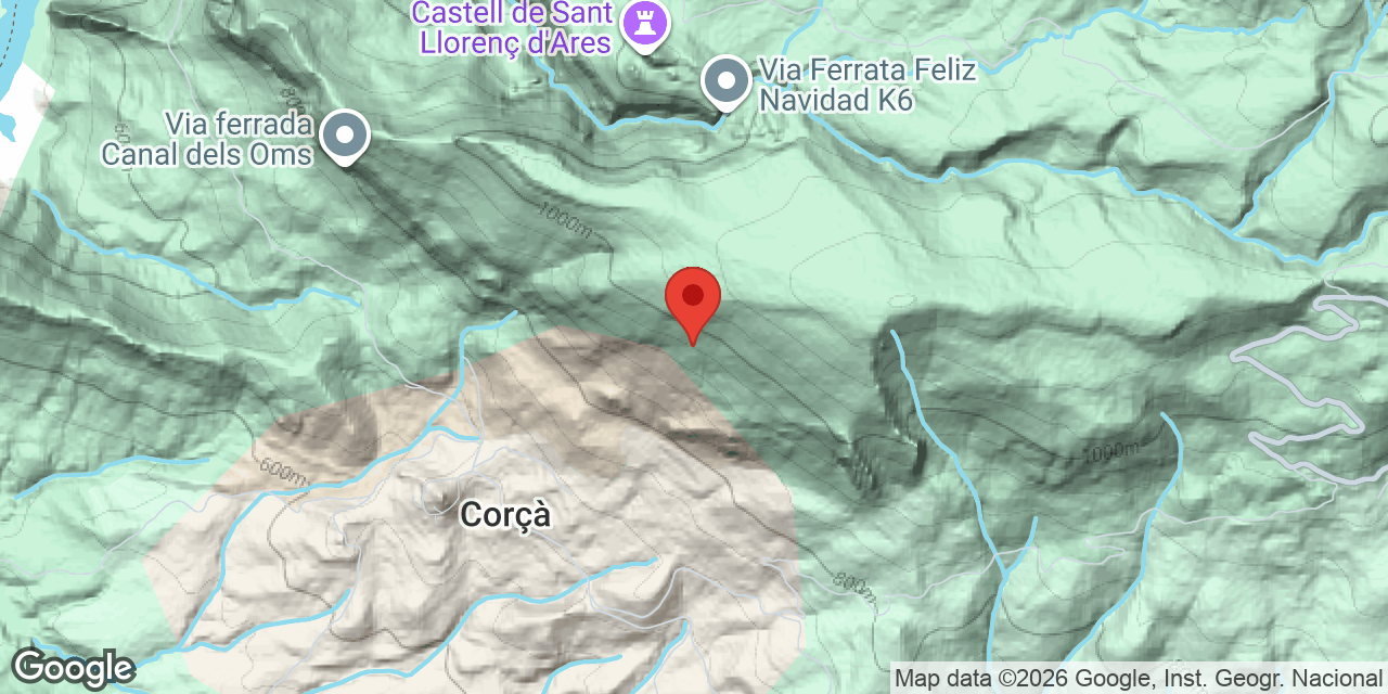 Mapa de situació de BUFADOR, FORAT