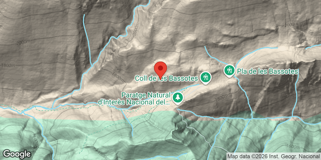 Mapa de situació de CERNERES, AVENCS PETITS DE