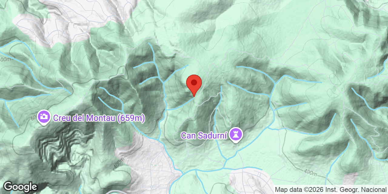Mapa de situació de CAN SADURNÍ,  AVENC DE
