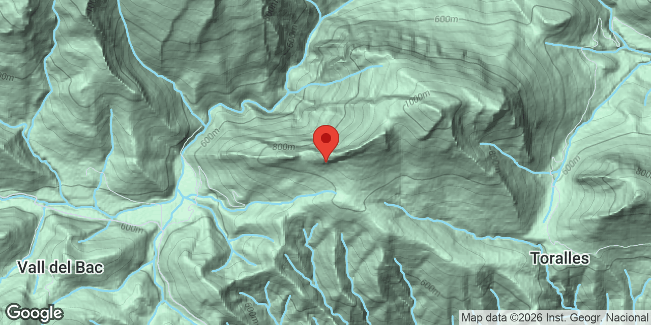 Mapa de situació de Cova de Toralloles