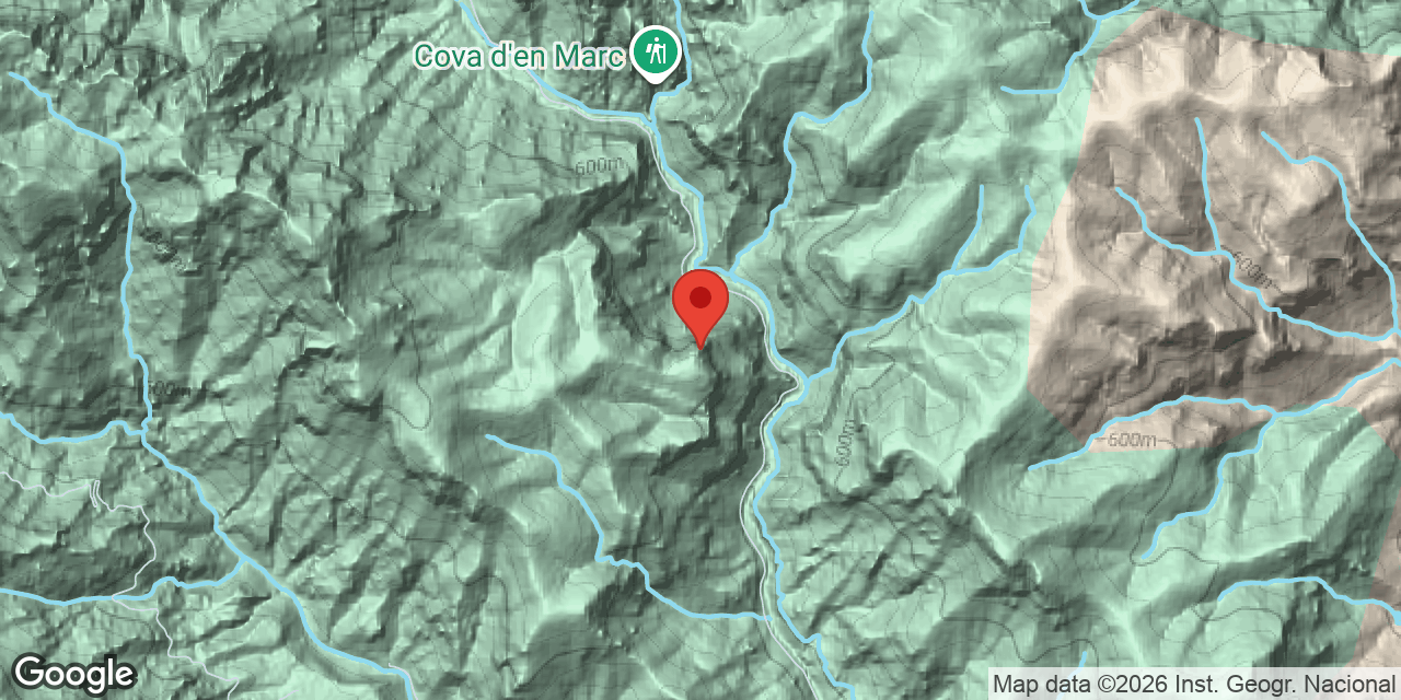 Mapa de situació de Cova de la Roba