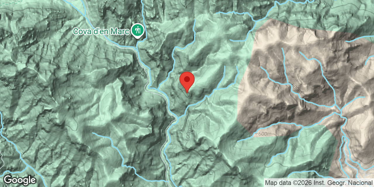 Mapa de situació de Cova Cabridera