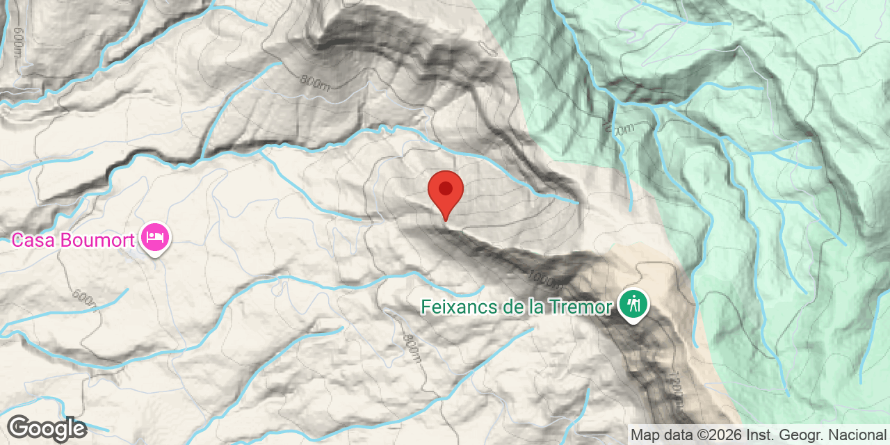 Mapa de situació de Balma de Sant Joanet