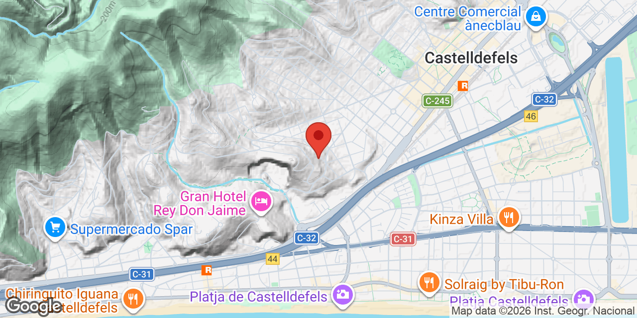Mapa de situació de GRANOTES,  AVENC DE LES
