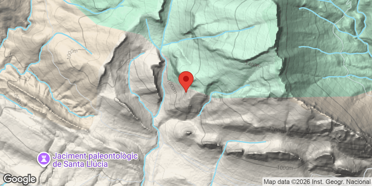 Location map of CONGOST, ESPLUGA DEL