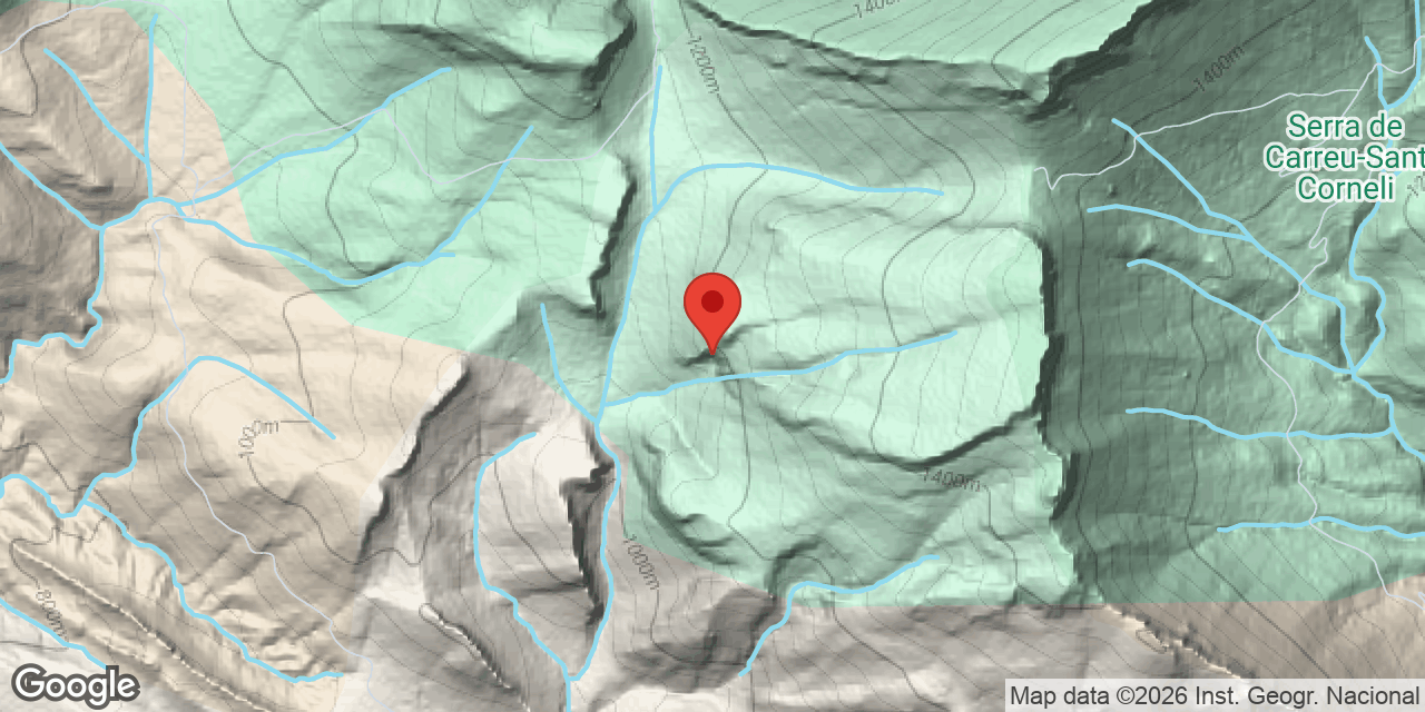 Mapa de situación de PONSÀ Nº 1, ESPLUGA D'EN