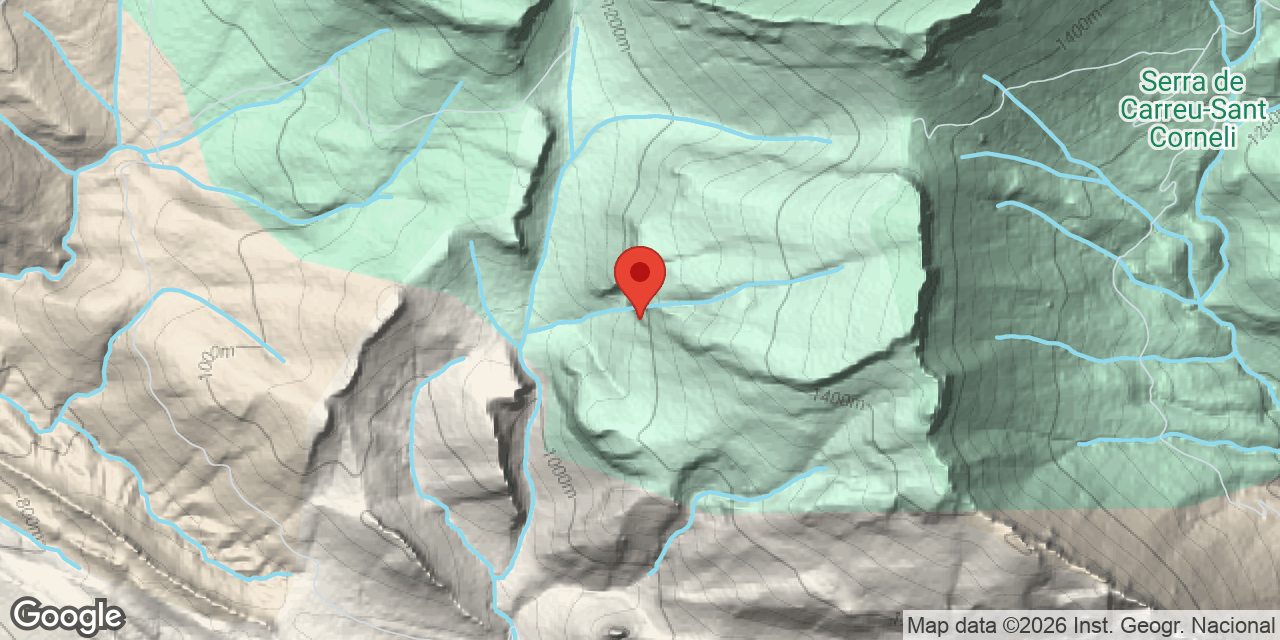 Mapa de situación de PONSÀ Nº 3, ESPLUGA D'EN