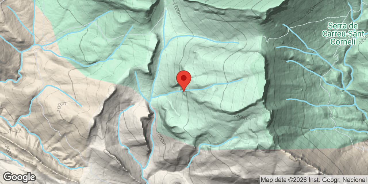 Location map of PONSÀ Nº 4, ESPLUGA D'EN