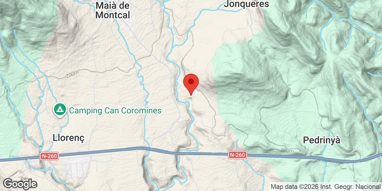 Location map of CAN CADEMONT DEL BOSC, FORAT DE