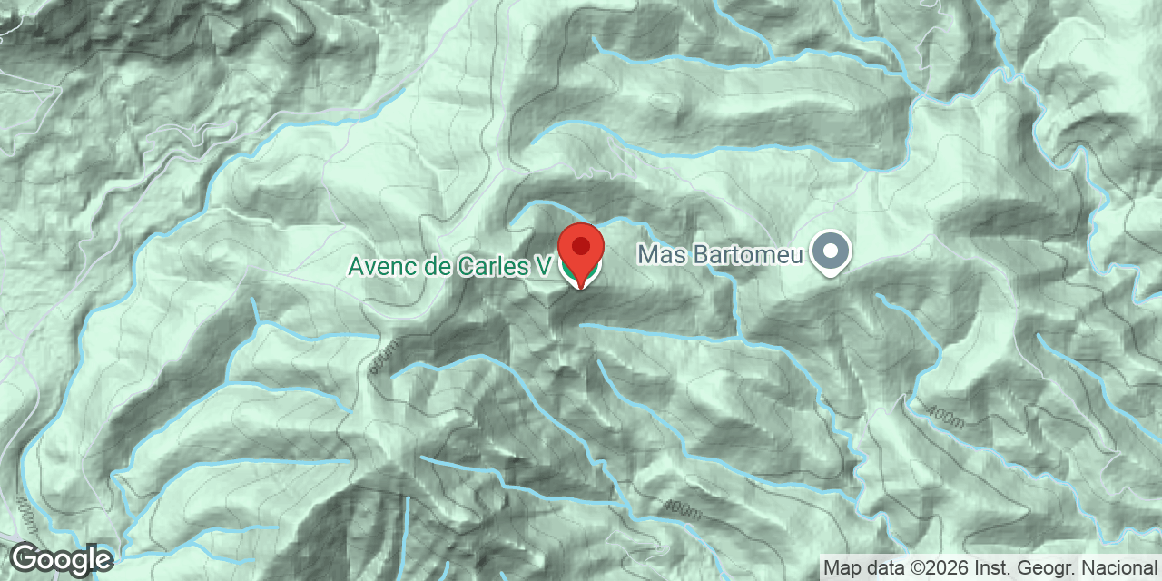 Location map of CARLES V, AVENC DE