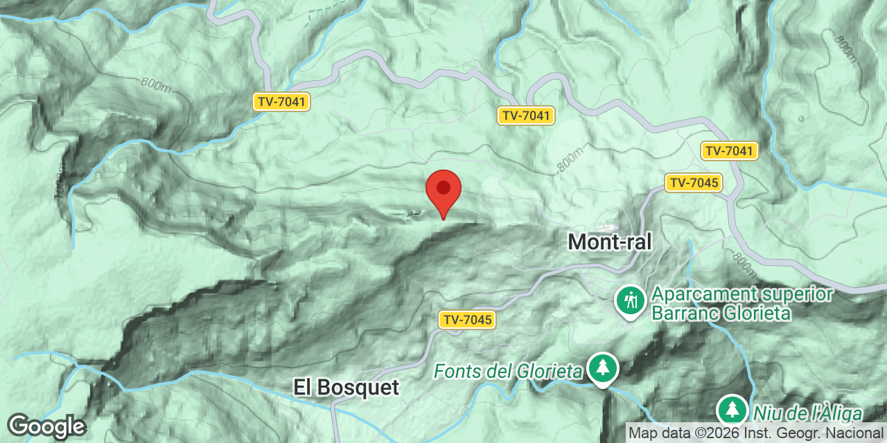 Carte de situation de OS, AVENC DE L'