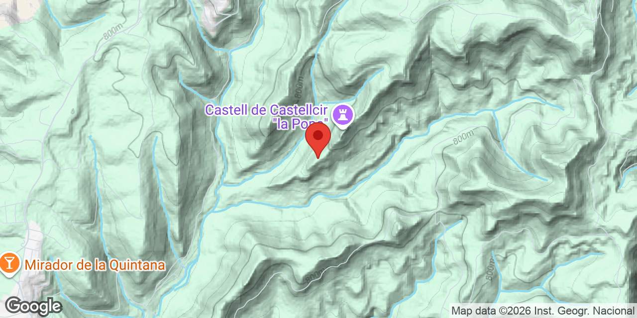 Mapa de situació de CASTELLCIR, AVENC DE