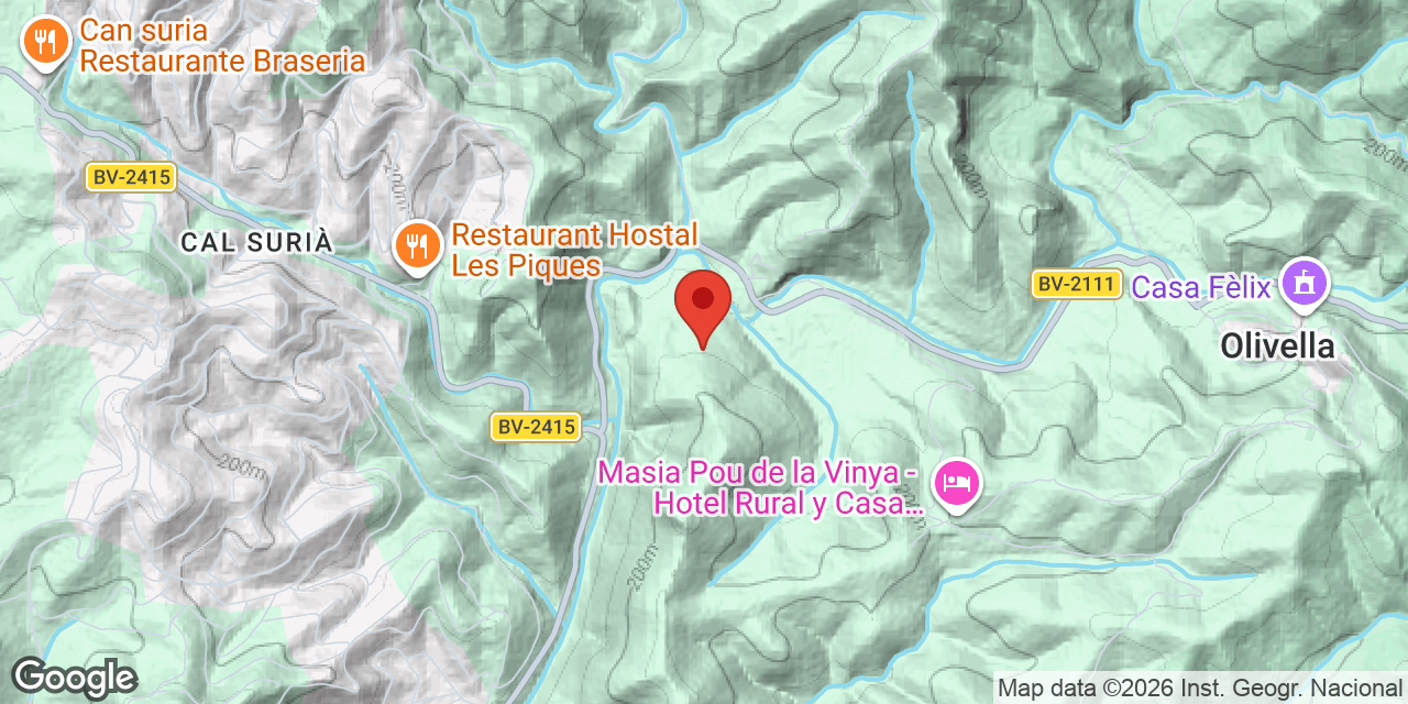 Mapa de situación de CAN SURIOL, AVENC DE