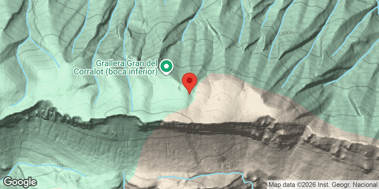 Carte de situation de CORRALOT, GRALLERA MITJANA DEL