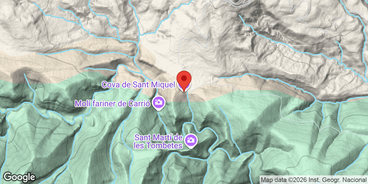 Carte de situation de SANT MIQUEL, COVA DE