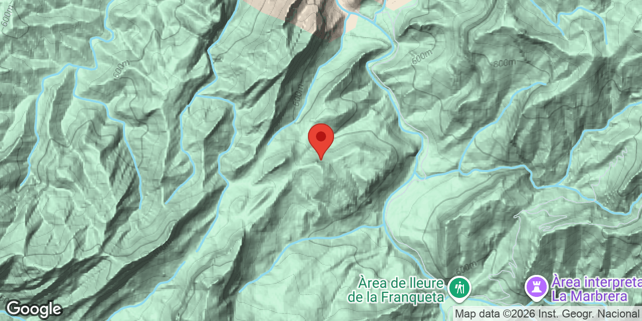 Mapa de situació de PINYES, COVA DE LES
