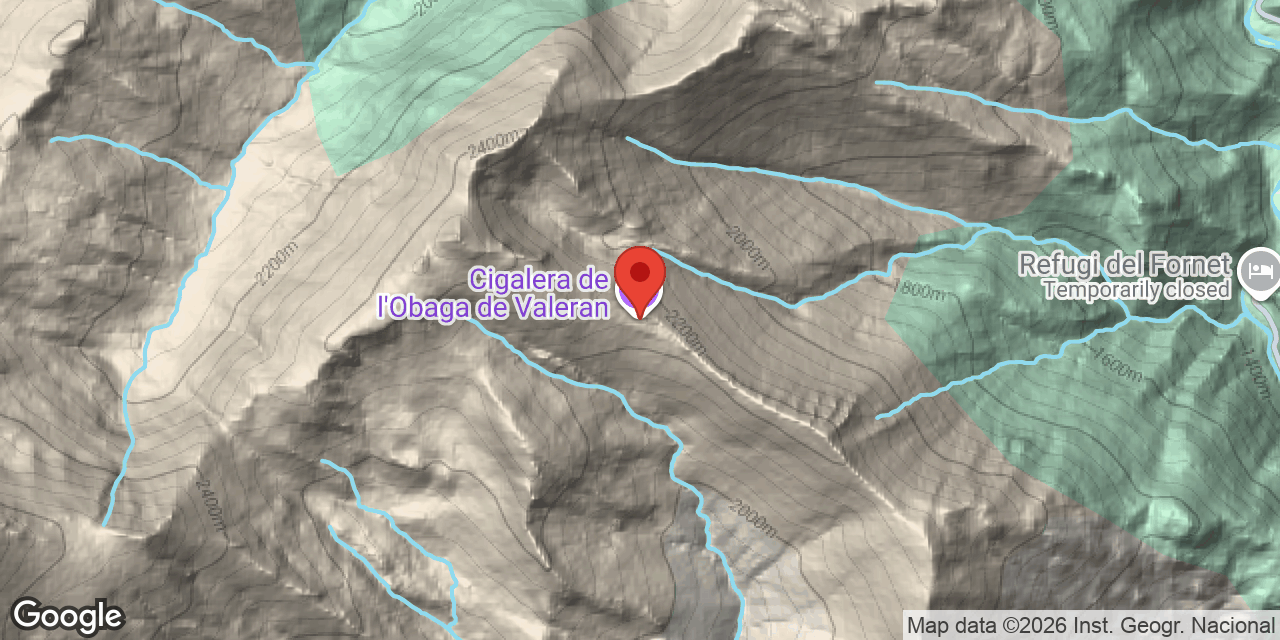 Mapa de situació de COMAVIERA,  CIGALERA DE