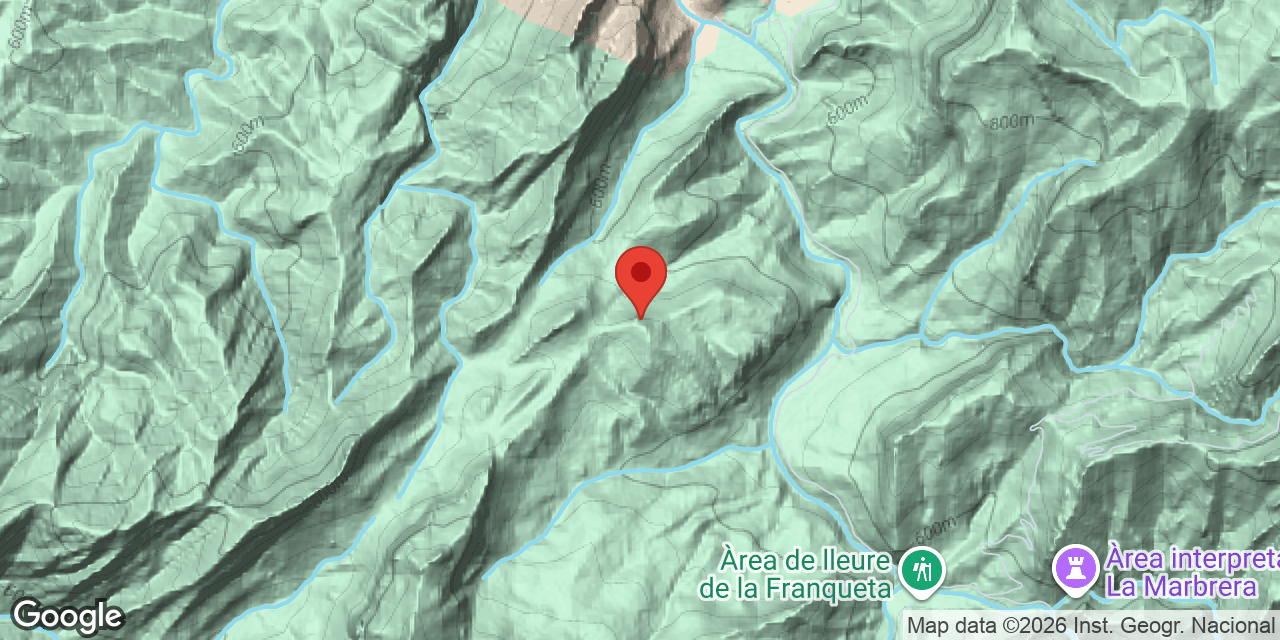 Location map of PLA, AVENC DEL