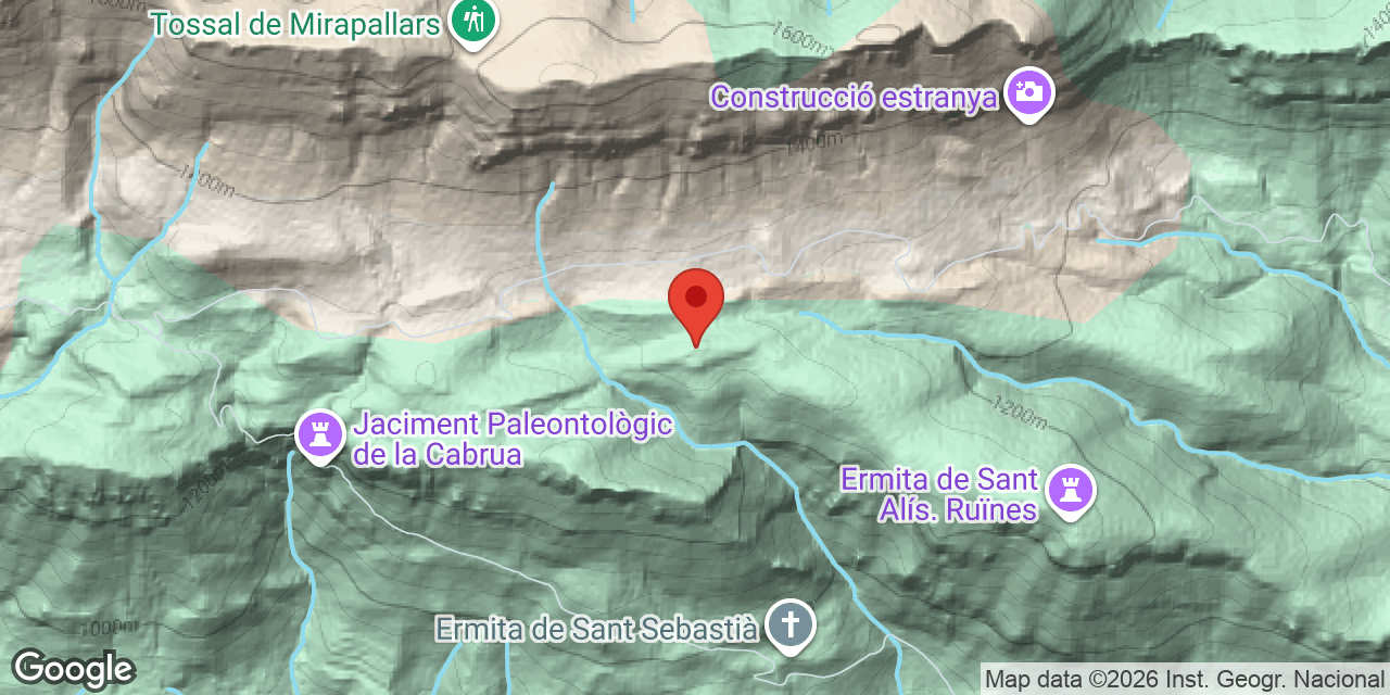 Mapa de situació de SANT ALÍS,  FORAT DE