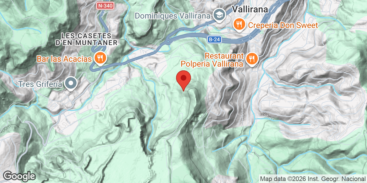 Location map of PORTES, AVENC DE LES