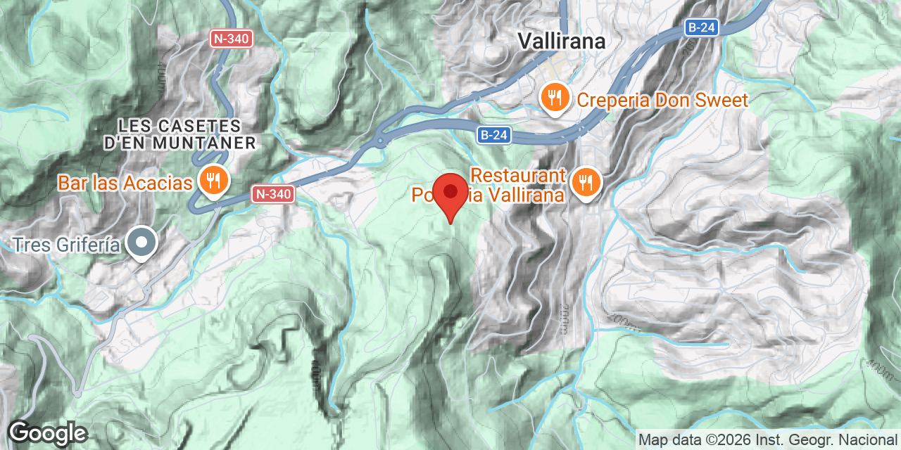 Mapa de situació de PORTES, ESCLETXA DE LES