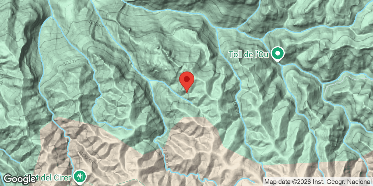 Mapa de situació de CAMÍ DE LA BITLLA, FORAT DEL