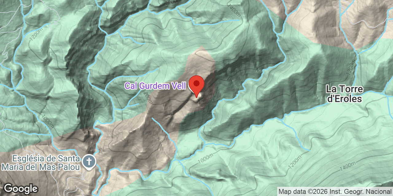 Mapa de situación de GURDEM VELL, FORAT DEL