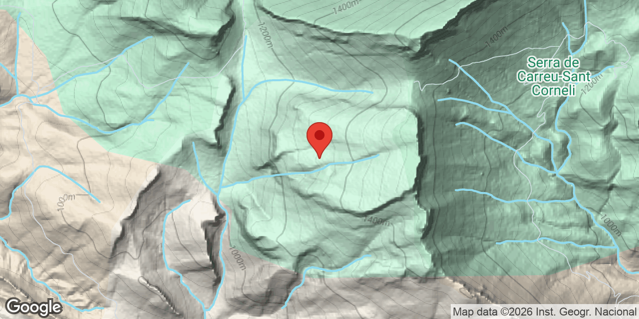 Location map of ORDINS, POU D'