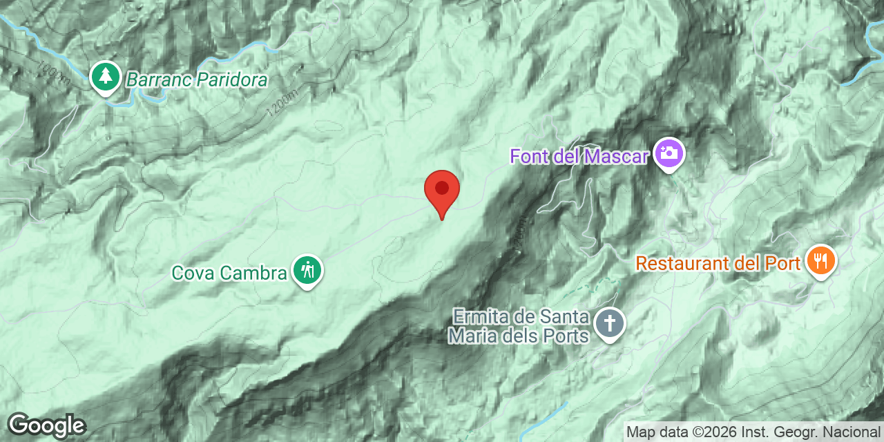 Location map of CINC-CENTS NORANTA-NOU (599), AVENC