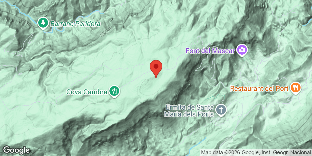 Location map of ENGANY, AVENC DE L'