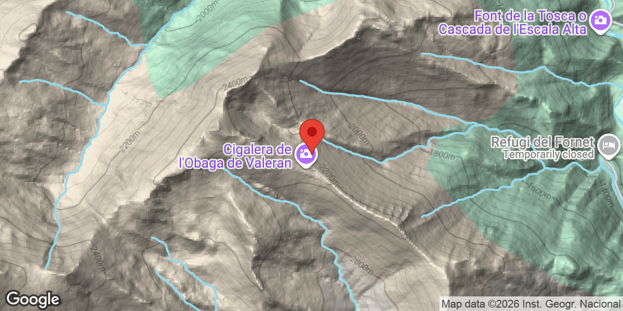 Mapa de situació de OBAGA DE BALERAN,  CIGALERA DE L'